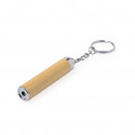 Porte-clé lampe LED en bambou à offrir