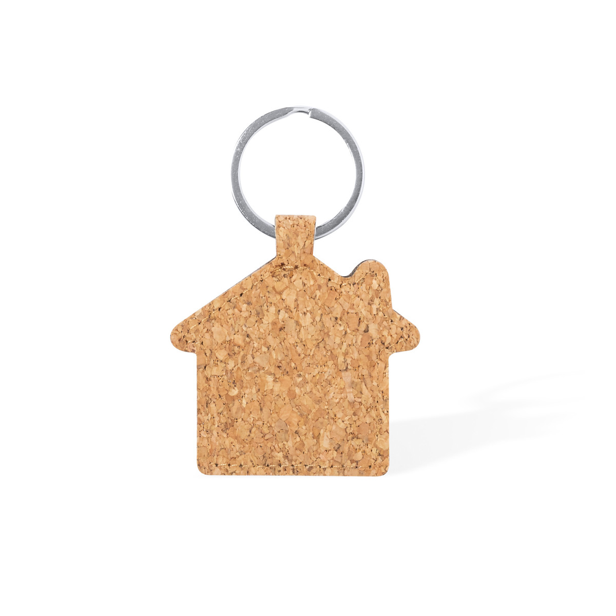 Porte-clés en liège naturel en forme de maison à offrir