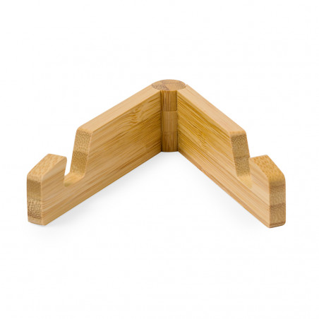 Support pour mobile en bambou ajustable