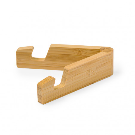 Support pour mobile en bambou ajustable