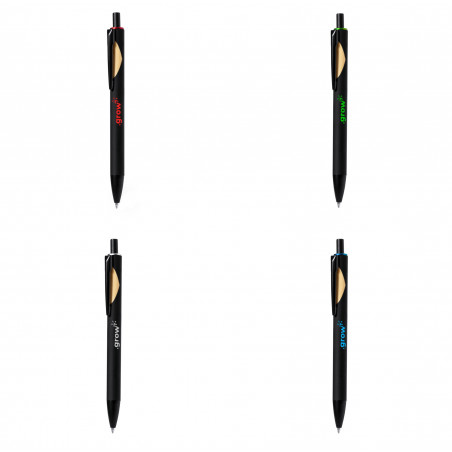 Stylo à bille métallique noir