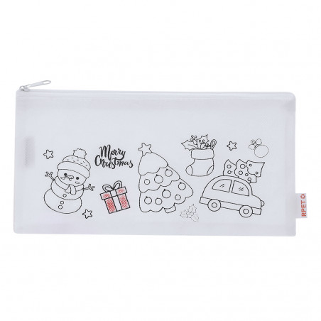 Étui en tissu à peindre avec un design de Noël