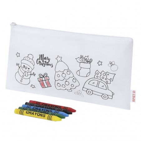 Étui en tissu à peindre avec un design de Noël