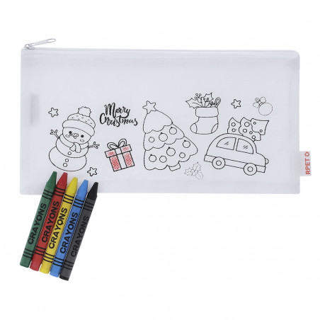 Étui en tissu à peindre avec un design de Noël