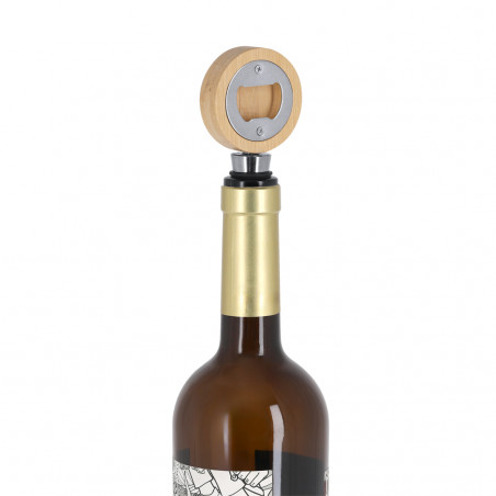 bouchon de vin avec ouvre-bouteille