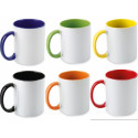 Tasse avec intérieur coloré pour sublimation