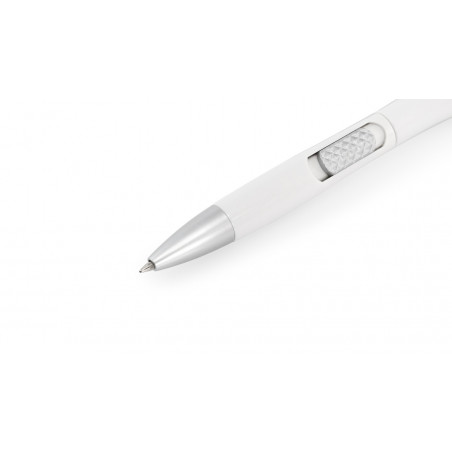 Stylo avec lampe de poche blanche