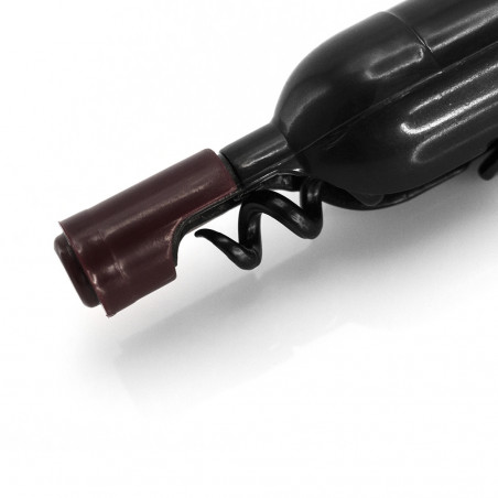 Tire-bouchon en forme de bouteille de vin avec une partie arrière magnétique Détail original, utile et décoratif pour les