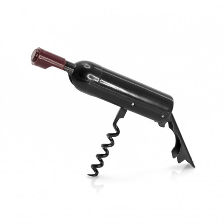 Tire-bouchon en forme de bouteille de vin avec une partie arrière magnétique Détail original, utile et décoratif pour les