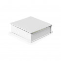 Porte-notes de bureau avec feuilles blanches et notes autocollantes colorées
