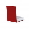 Porte-notes de bureau avec feuilles blanches et notes autocollantes colorées