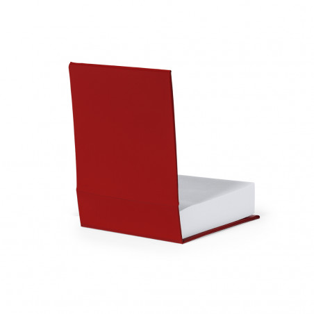 Porte-notes de bureau avec feuilles blanches et notes autocollantes colorées
