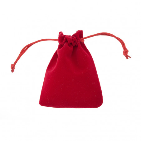 Sac en suédine de couleur noire avec cordon