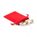 Sac en suédine de couleur noire avec cordon