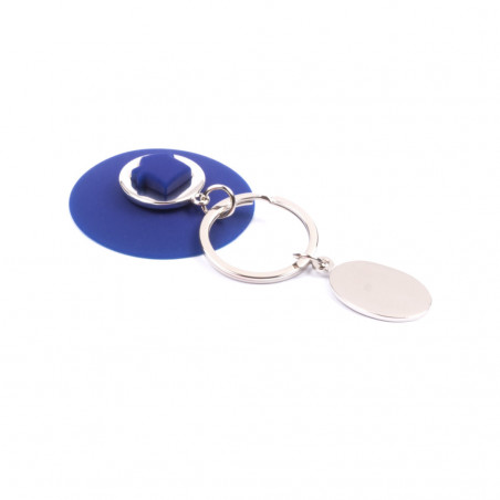 Porte-clés avec pièce et ventouse