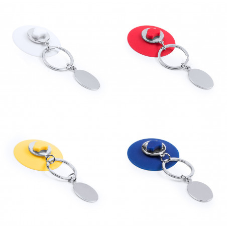 Porte-clés avec ventouse et pièce pour chariot