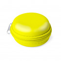 Porte-monnaie pour enfants jaune personnalisé avec autocollant pour détail de baptême