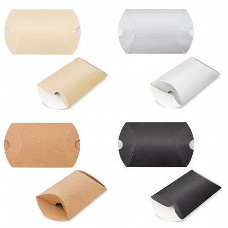 Boîte en Carton Type Coussin 9x10cm Idéale pour Présentations Élégantes