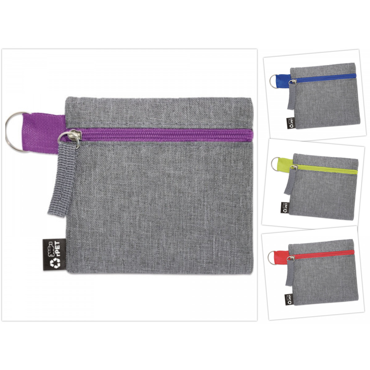 Porte-monnaie en tissu recyclé