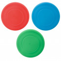 Chien heureux au frisbee