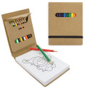 Cahier de coloriage avec feuilles et couleurs personnalisées pour des détails de Noël