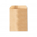 Tapis photo jaune dans une enveloppe en papier kraft personnalisée avec un autocollant de bébé pour des souvenirs de baptême.