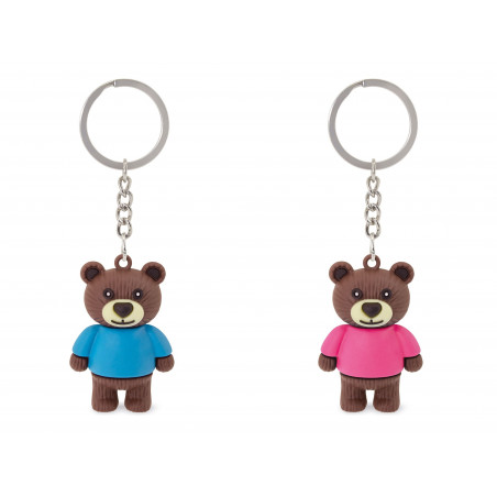 Porte-clés ourson Valentin