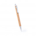 Étui avec stylo et porte-mine en bambou personnalisé avec autocollant mariés pour détail de mariage