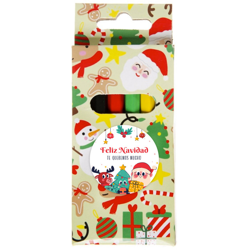 Crayons de couleur de Noël personnalisés pour des détails
