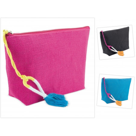 Nécessaire en jute laminé lipy
