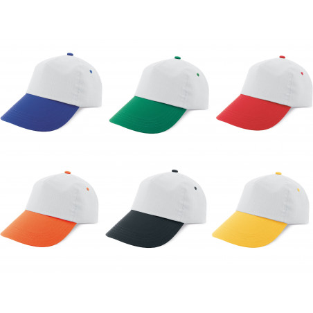 Casquette velcro bicolore