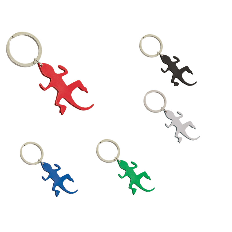 Porte-clés lézard en aluminium
