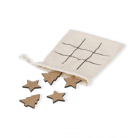 Jeu de morpion de Noël avec étiquette personnalisée à offrir