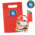 Livre de coloriage pirate avec crayons dans un sac enfant personnalisé
