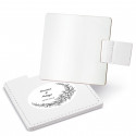 Miroir avec étui et autocollant personnalisable pour les détails de mariage