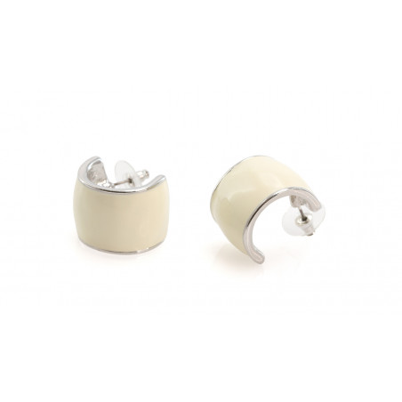 Boucles d'oreilles Antonio Miró avec autocollant de remerciement dans un sac pour des cadeaux.
