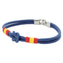 Bracelet avec nœud marin dans une enveloppe en kraft vert avec un autocollant de mariage personnalisé
