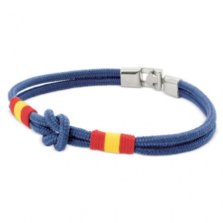 Bracelet avec nœud marin dans une enveloppe en kraft vert avec un autocollant de mariage personnalisé