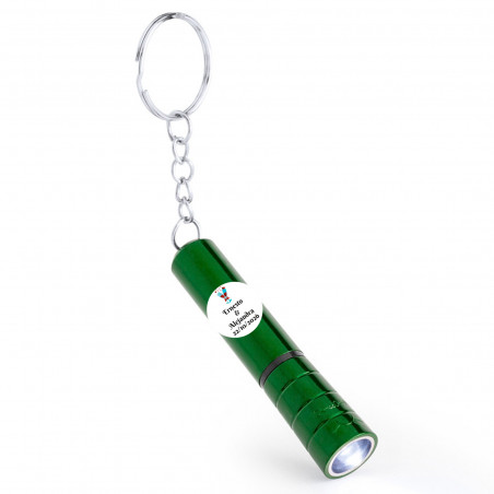 Porte-clé lampe avec autocollant coupes 2 cm personnalisable pour souvenirs