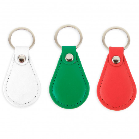 Porte clés en simili cuir couleur