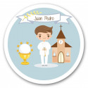 Porte-clés en bois pour première communion enfant personnalisable pour des souvenirs