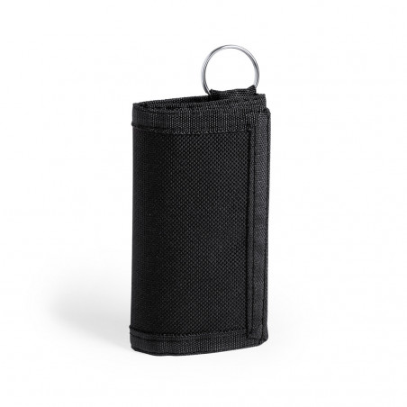 Porte-clés noir avec étiquette kraft personnalisée pour mariages et événements