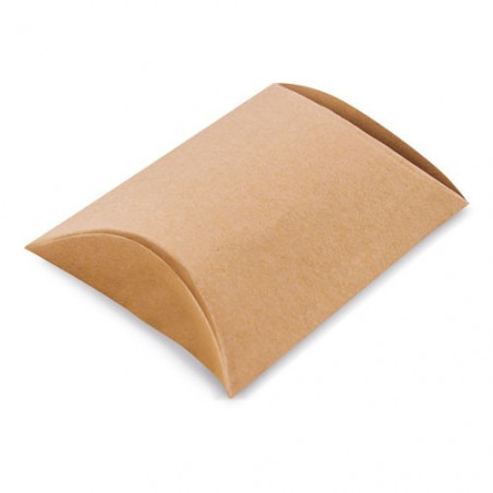 Porte-clés en bois pour mariage dans une boîte en carton kraft avec autocollant personnalisé