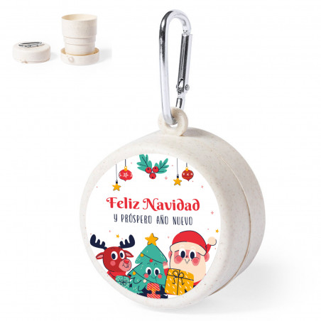 Vase pliable avec autocollant de Noël pour des petits détails