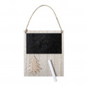 Panneau de Noël en bois dans une enveloppe personnalisée pour Noël