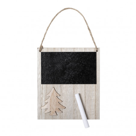 Panneau de Noël en bois dans une enveloppe personnalisée pour Noël