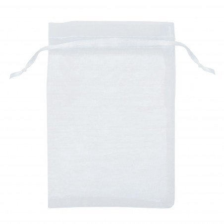 Mini souffleur avec cœur et carte personnalisée éléphant dans un sac en organza pour baptêmes et événements