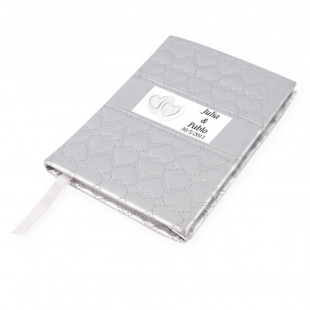 Carnet personnalisé pour les mariages avec couverture rigide