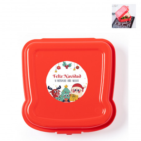 Sandwich personnalisé avec adhésif comme détail pour Noël pour les enfants de maternelle
