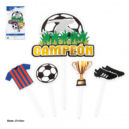 Topper de football pour gâteaux